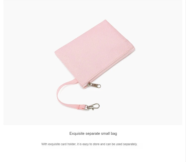 Japanese Preppy Style  Pink Uniform Shoulder School Bags for Women Girls Canvas Large Capacity Casual Luggage Handbags Totes