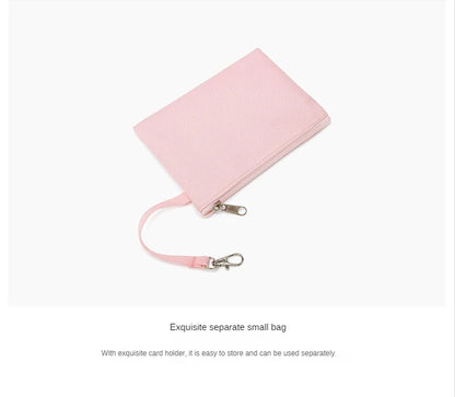 Japanese Preppy Style  Pink Uniform Shoulder School Bags for Women Girls Canvas Large Capacity Casual Luggage Handbags Totes