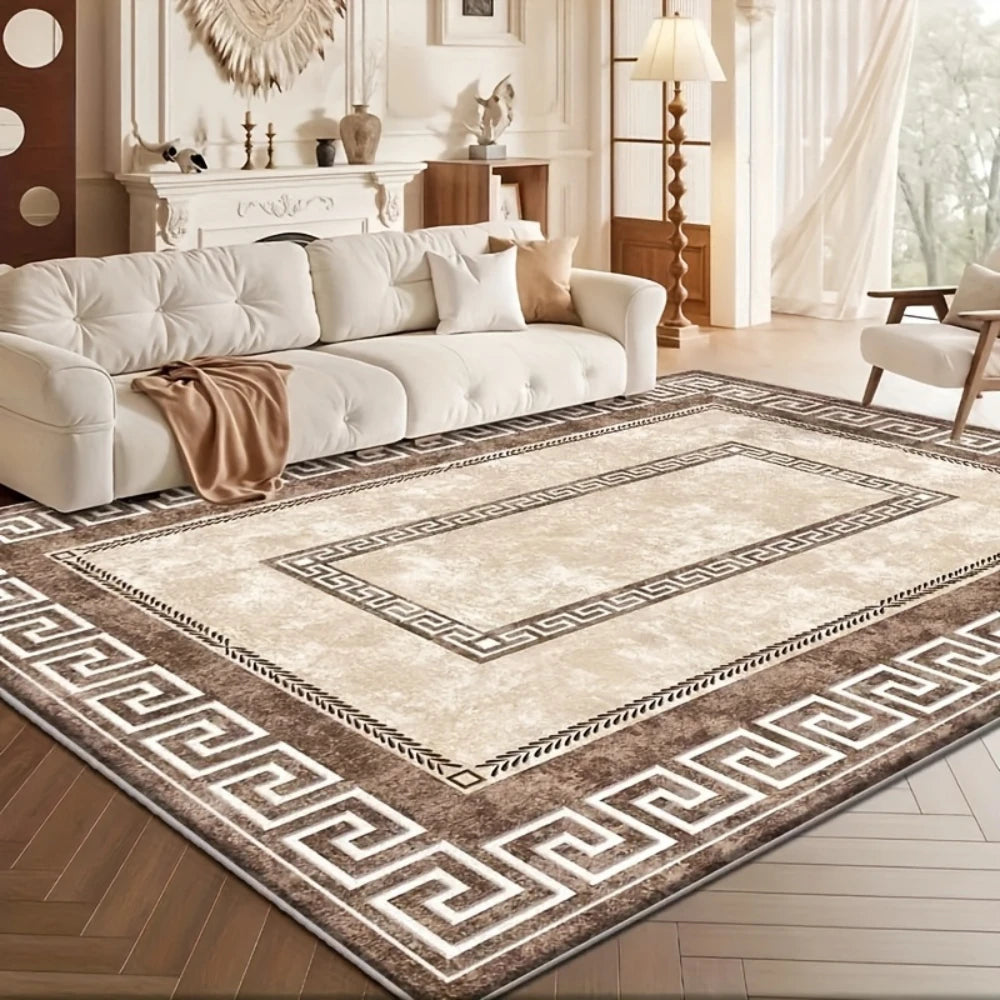 Classic Greek Key Carpet Office Patio Coffee Table Bedroom Lounge Dining Living Room Non Slip Area Rugs Doormat HOME DECOR