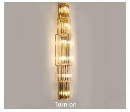 Luxury Hotel Lobby Large Big Crystal Wall Lamp for Club Hall Villa Living Room Bedroom Office Banquet Indoor Lighting Fixtures