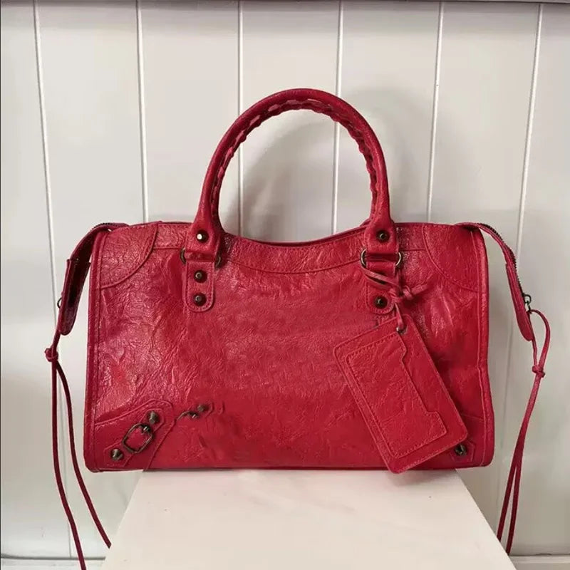 Motorcycle Lady Travel Bag Luxury Brand Hobos Bags Cross-Body Handbags High Capacity Handbags for Women New Brand Shoulder Bags