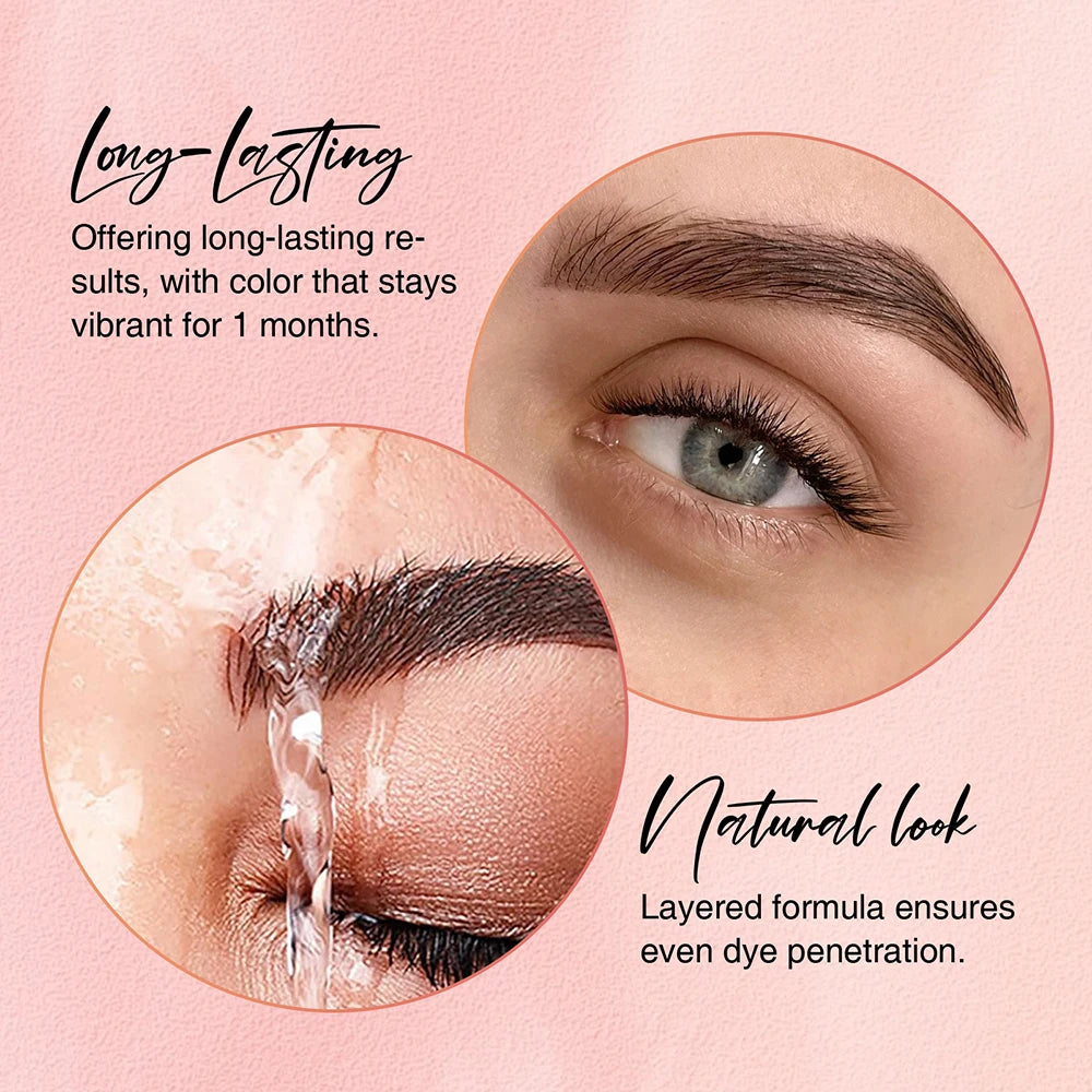 Gollee Lash and Brow Curling Perm Kit Natural Eyelash Lifting Perm Treatment Makeup Long Lasting 4-6 Weeks For Lash Curler Perm