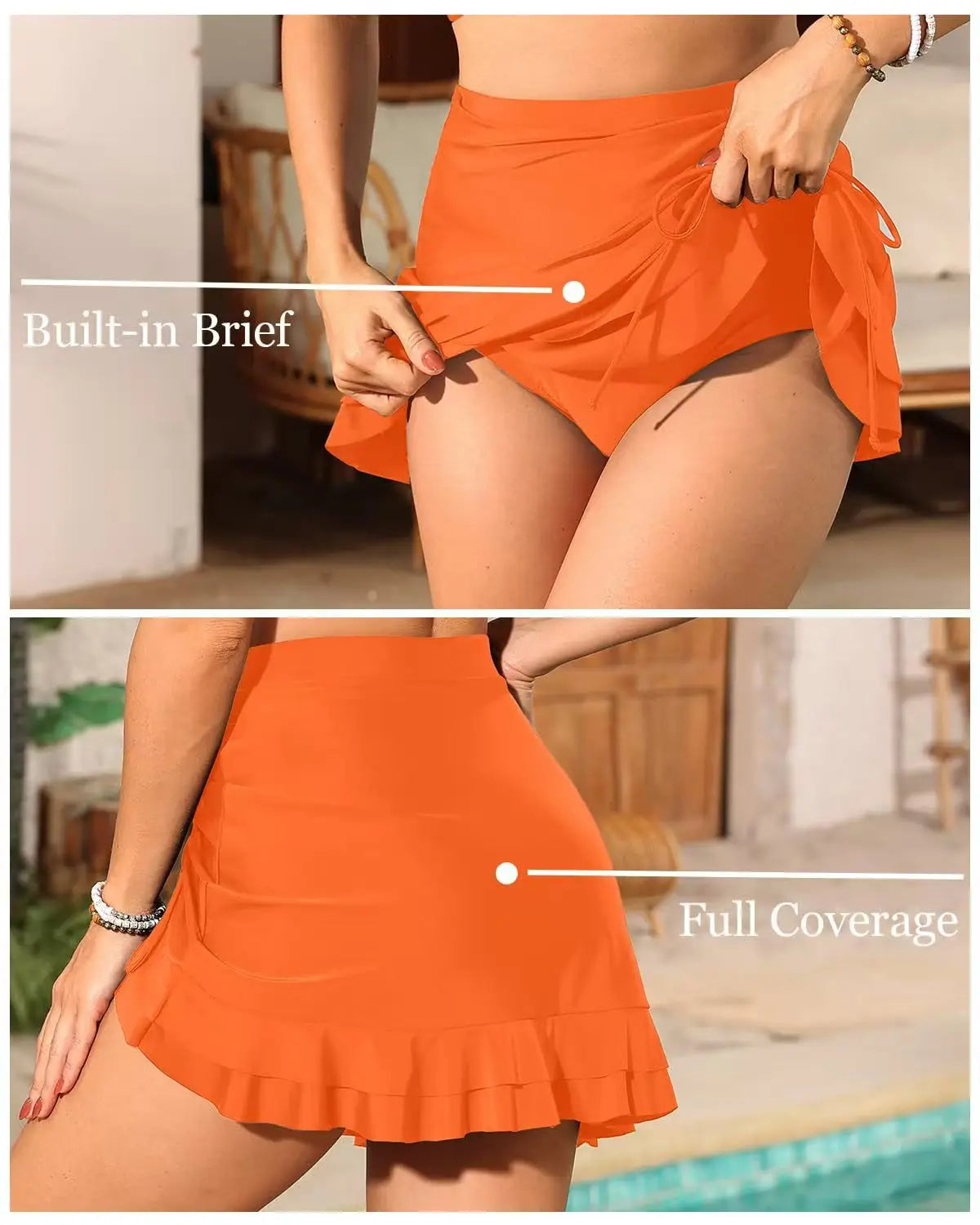2026 Printed Floral Swimsuit Women Two Pieces Beach Skirt Halter Swimwear Female Bathers Bathing Swimming Swim Suit Beachwear XL