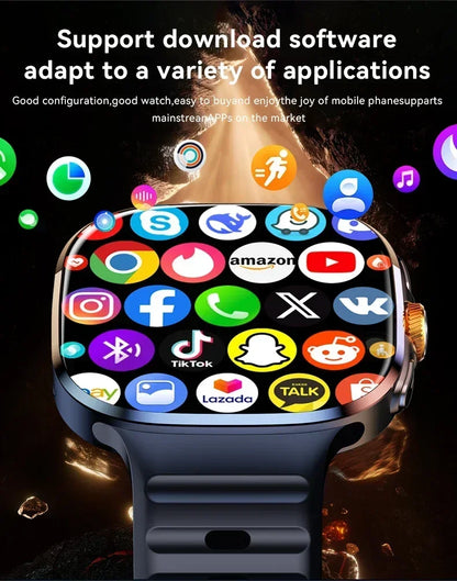 M99 5G Smartwatch: 2.4" AMOLED Screen, Rotating Camera, SIM & WiFi Support for Standalone Calls and Social Media.
