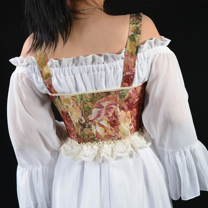 Lolita Tanks Corset Sexy Slimming Bandage Shapewear Women Evening Party Elegant Retro Bustier Top Streetwear Woman Clothes