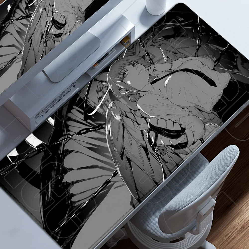 HD Chainsaw Man XXL Mouse Pad Anime reze Gamer Makima Gaming PC Accessories Mouse pads Large Keyboard Desk Mat Computer Keyboard