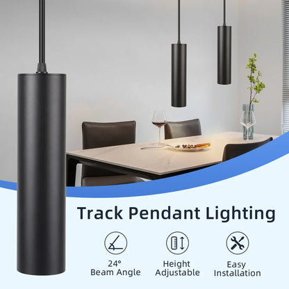 LED Track Pendant Lights 110-265V Chandelier Kitchen Led Ceiling Spotlight Dining Room Hanging Lamps For Living Room Home Decor