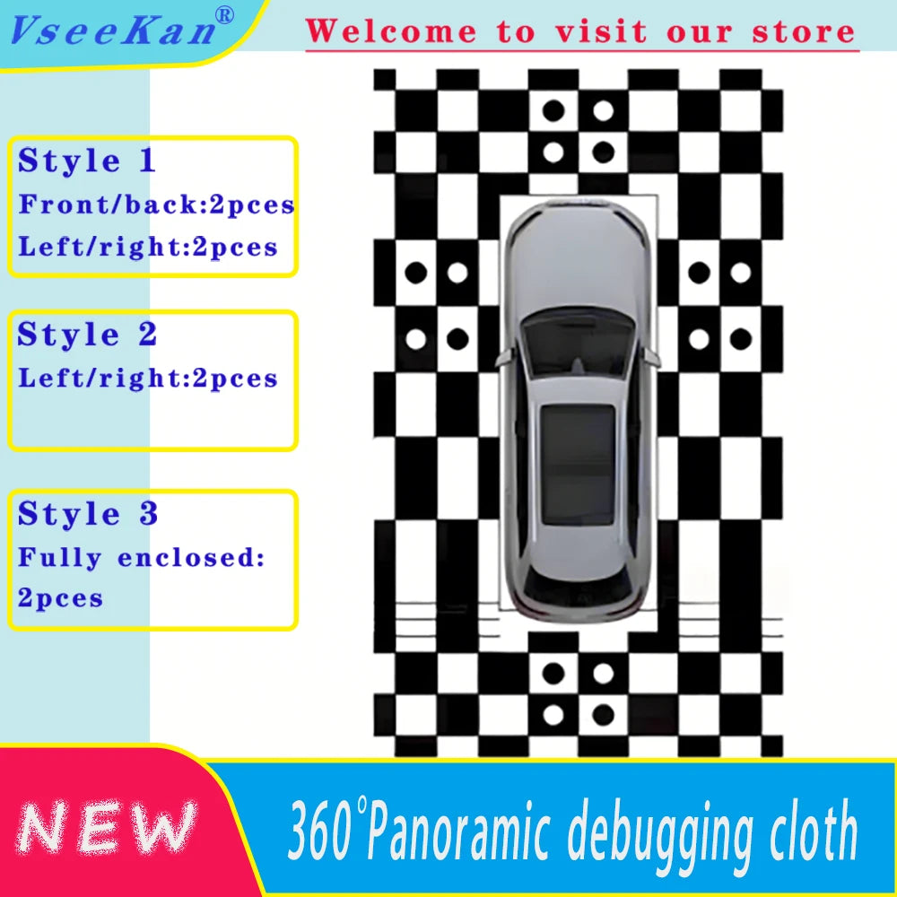 VseeKan Automotive 360 System Calibration Pad 360 Camera Splicing Cloth Debugging Cloth 2D 3D Four Dimensional Cloth