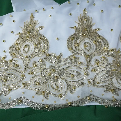 Chiffon Hijab Scarf Muslim Islamic Hijabs Scarves for Woman Long Headwraps with Bead Head Scarf Shawl Wrap Prayer Turbante