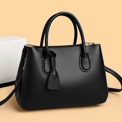 Genuine Leather Large Capacity 3 Layers Women Totes Designer Ladies Shoulder Crossbody Bags Fashion Female Handbags Sac A Main