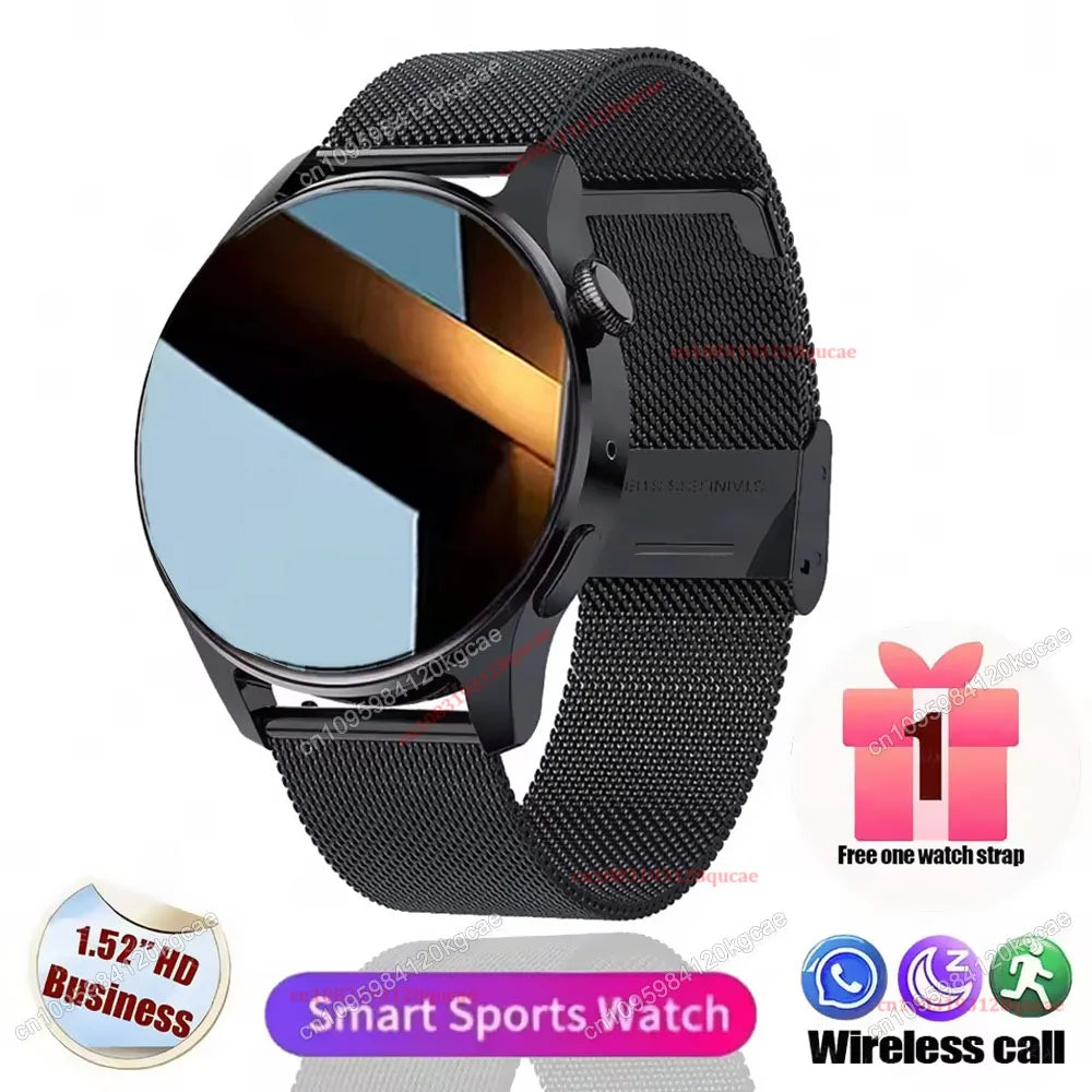 New Watch 5 Pro for Men Smart Watch Bluetooth Call Sports Fitness Men's Wristwatch Heart Rate Monitor Waterproof Smartwatch Hw12
