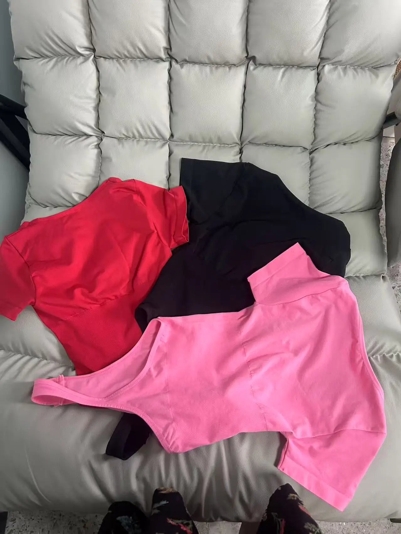 Women Plus Size Square Neck Short Sleeve Bodysuit Tummy Control Body Shaper Seamless Slimming Fashion Shapewear Jumpsuit