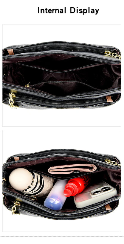 Genuine High Quality Soft Leather Women's Handbag Trend Designer Female Crossbody Bag Casual Shoulder Messenger Handbags 2025