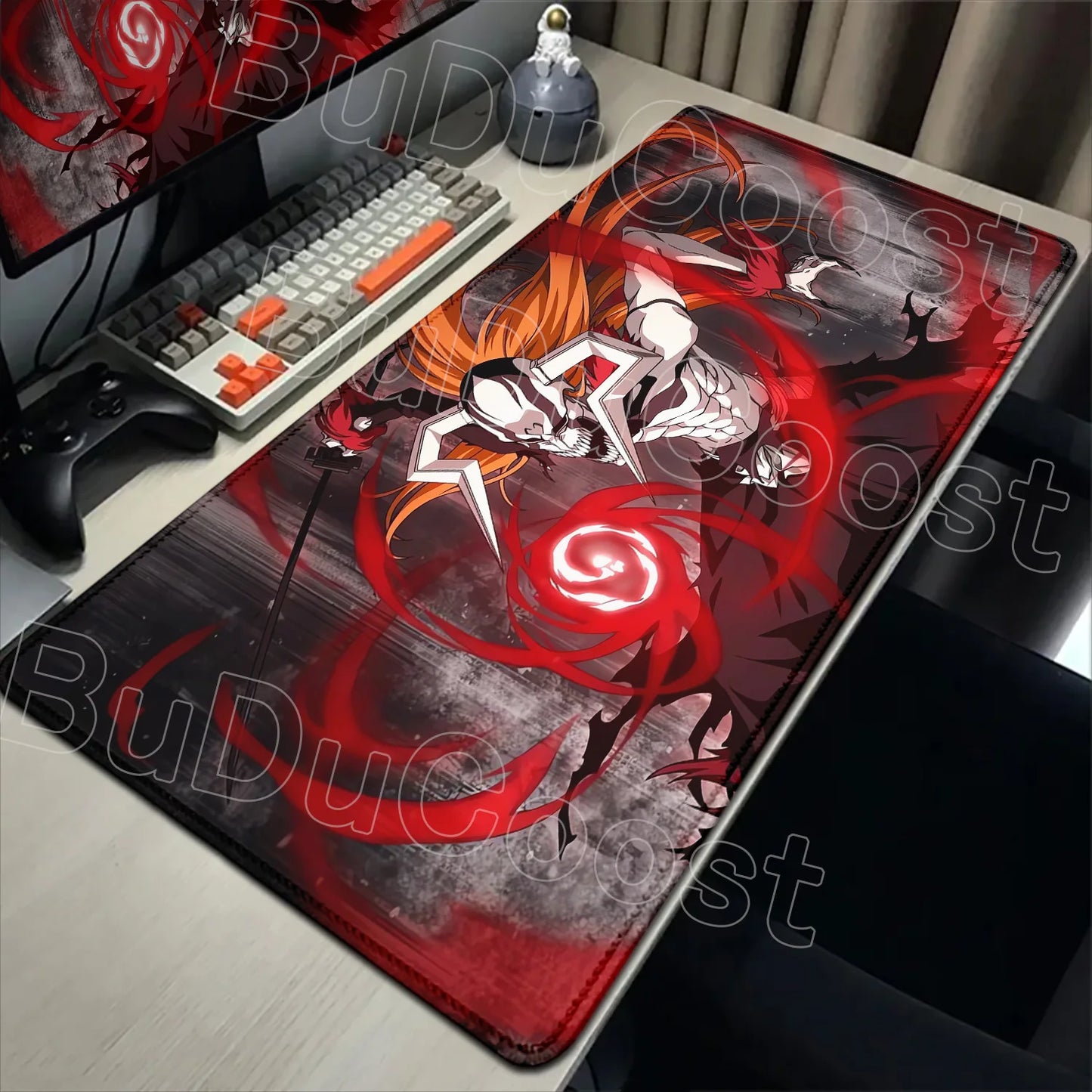 2026 New Anime HD Wallpaper Bleach Mouse Pad Laptop Gaming Keyboard Mat XXL Large 900x400mm Desk Mat Cool E-sports Mats Mousepad