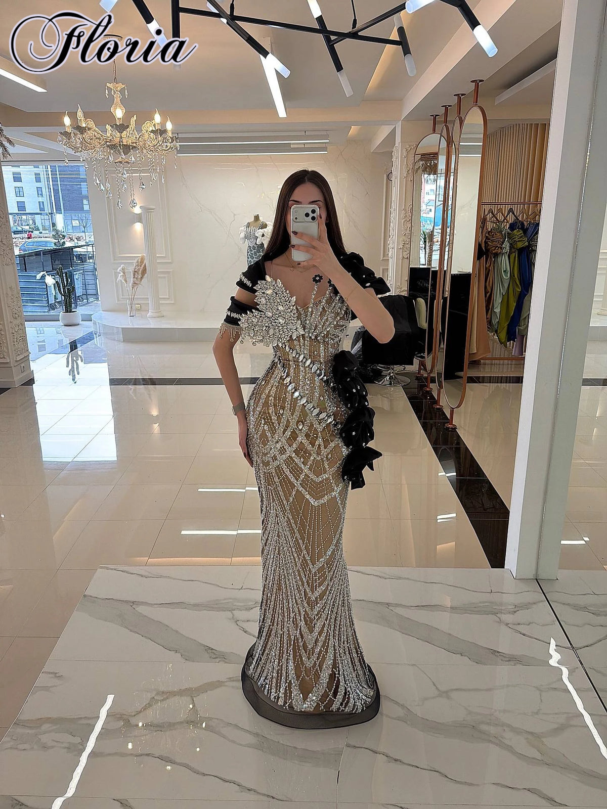 Vintage Mermaid Prom Dresses 2026 Off Shoulder Crystals Cocktail Dresses For Women Customized Dubai Evening Party Dresses