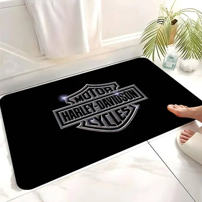 Motorcycle H-Harley D-Davidson Door Mat Kids Room Bedroom Decoration Balcony Anti-Slip Doormat Living Room Doormat Area Rug