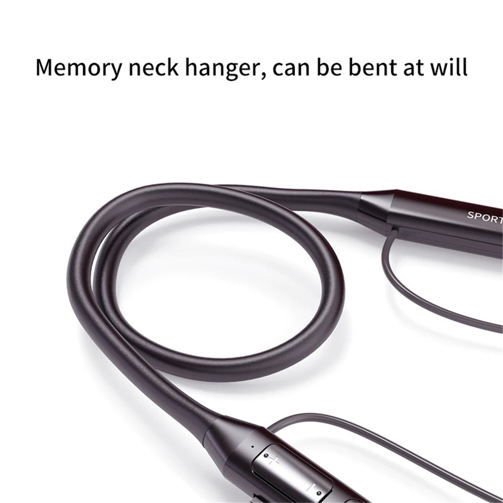 Wireless Headset Bluetooth 5.0 Earphone HiFi 9D Stereo Neck-Hanging Sport Headphone Support Bluetooth TF Card FM Audio Playback