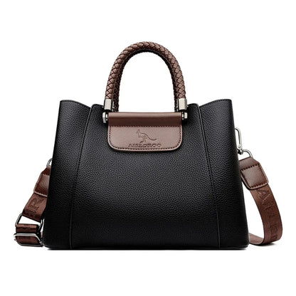 Designer Shoulder Hand Bags for Women Sac Woven Handle High Quality Leather Casual Tote Luxury Women Bags Handbag Crossbody Sac
