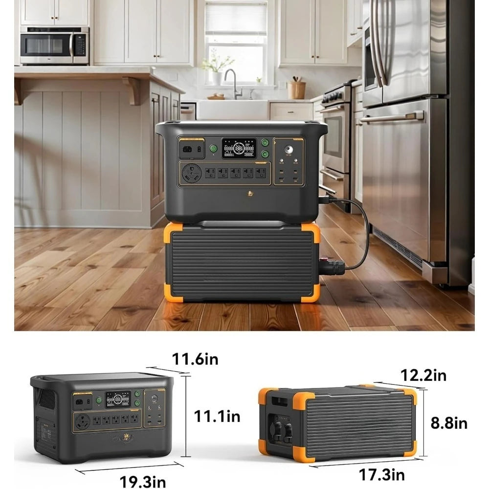 USA Stock Portable Power Station F3000LFP 3072Wh Solar Generator 3600W LiFePO4 Battery Home Backup Fast Charging Expand