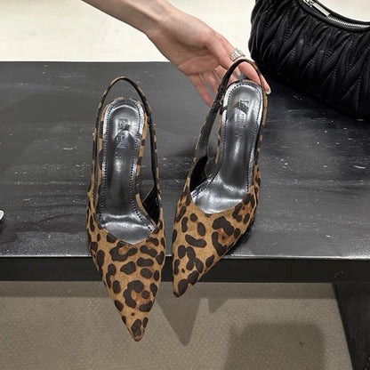 Luxury High Heels Sandals Women Sexy Pointed Toe Shoes for Woman Slippers New Party Shoes Pumps Elegant Slides Mujer Zapatos