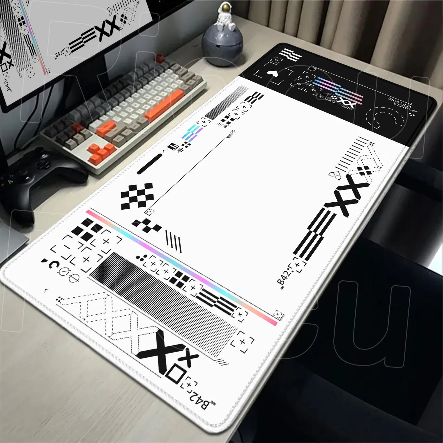 Cartoon Mouse Pad Pink CSGO Print Stream Gamer Mousepad 400x900mm Antislip Keyboard Mouse Mats Rubber Deskmat Gaming Accessories