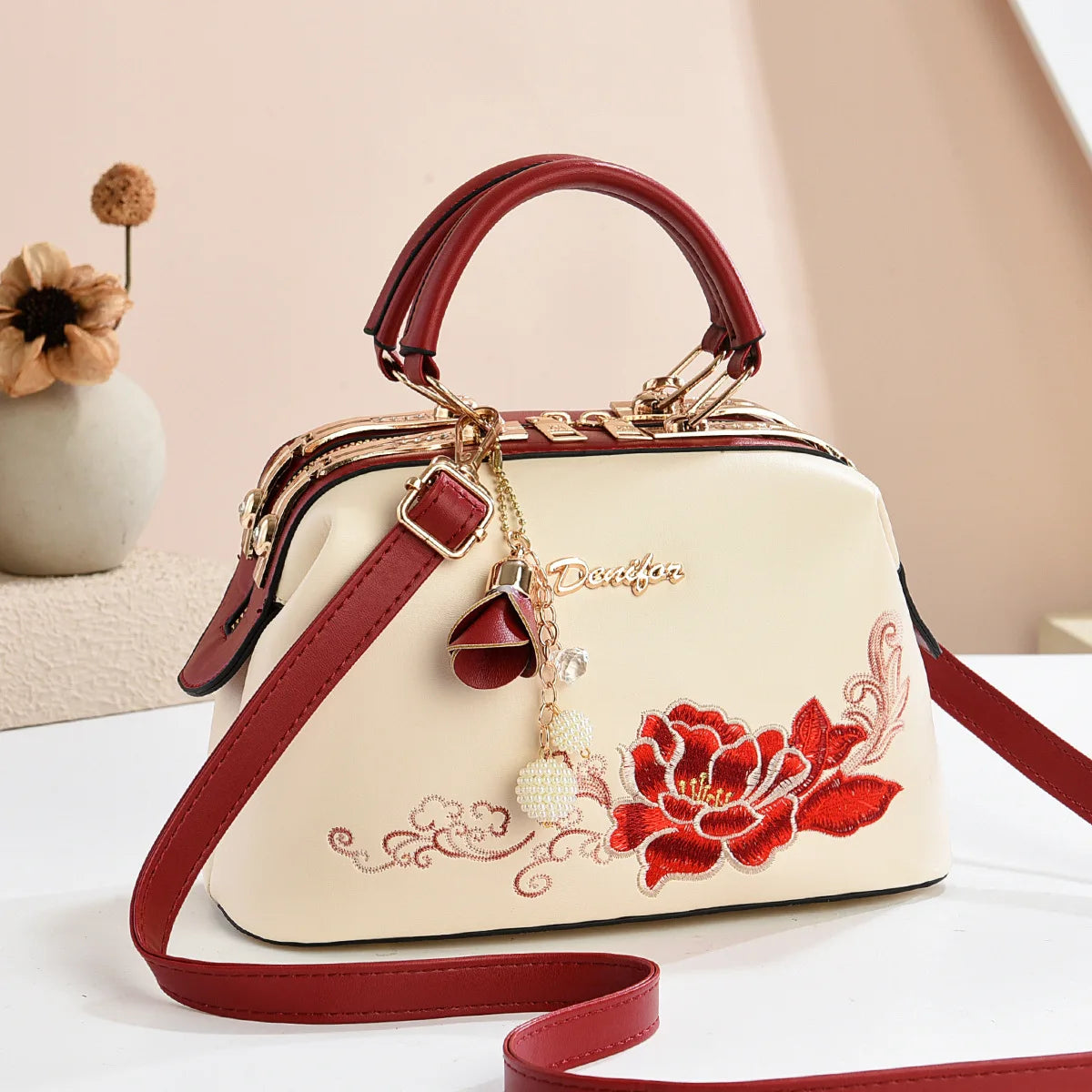 New Woman shoulder bag Large capacity Handbag for Women Crossbody bag Lychee pattern Portable bucket bag ladies messenger bags