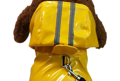 Summer Outdoor Puppy Pet Rain Coat S-XL Hoody Waterproof Jackets PU Raincoat for Dogs Cats Apparel Clothes Wholesale