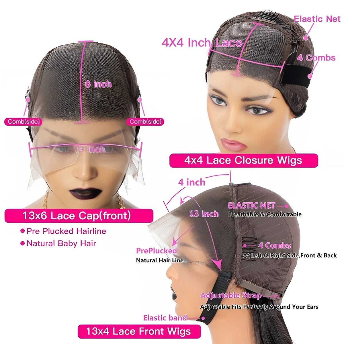 Glueless 13x4 Lace Frontal Pixie Curly Wig Human Hair 360 13x6 Deep Wave Wigs for Woman Ready to Wear Glueless Wigs 300 Density
