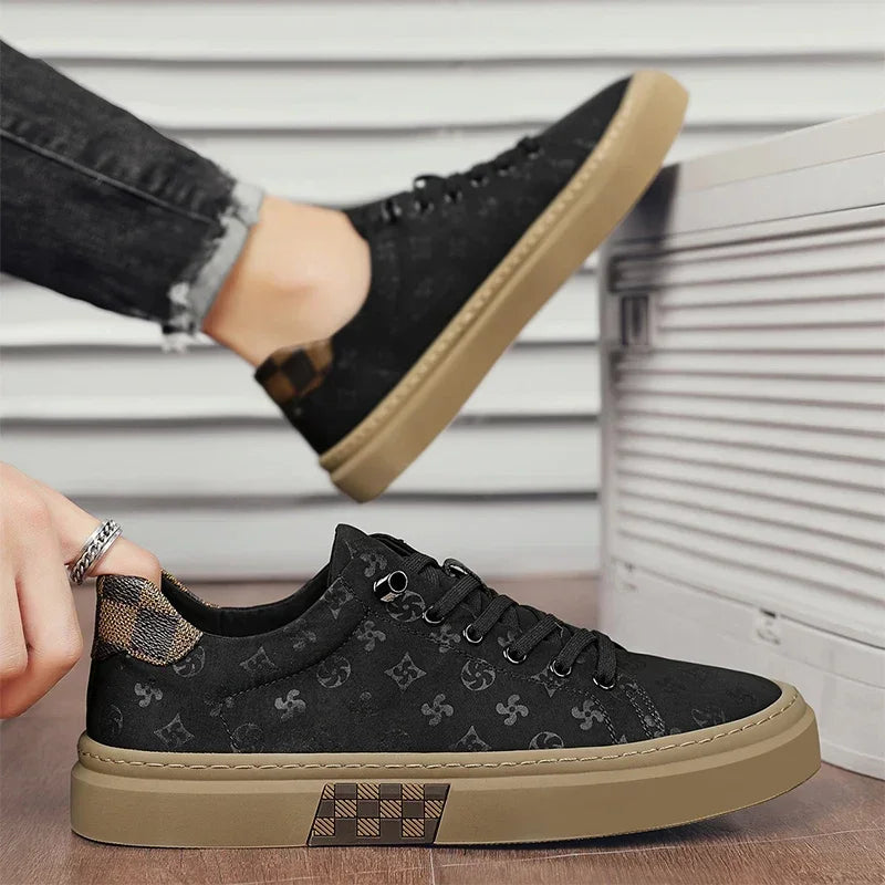 Men Skateboarding Shoes Platform Tennis Gym Sport Sneakers Luxury Design Skateboard Flats Sneakers Outdoor Walking Shoe For Male