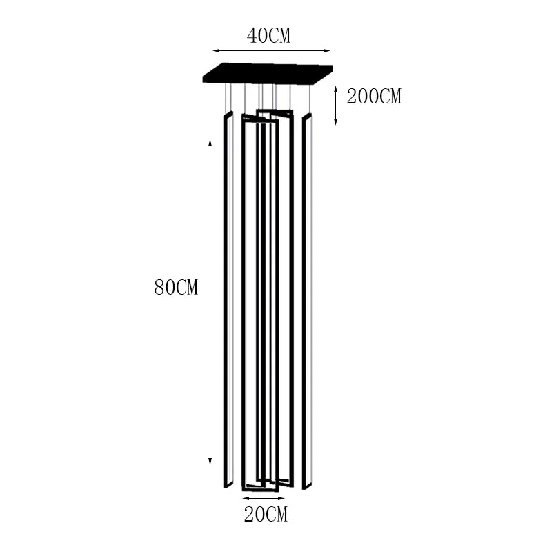 Modern Stair Chandelier Pendant Lights Indoor Lighting Ceiling Lamp Hanging Light Led Chandeliers for Living Room Indoor Lightin