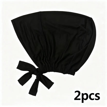 1PC Adjustable Inner Caps New Soft Solid Color Elastic Cap Modal Hijab Muslim Bonnet Underscarf Women Fashion Accessories