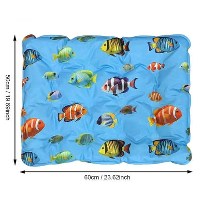 Cooling Ice Mat For Pets Non Toxic Summer Dog Cat Self Cooling Gel Pad Bed Crate Sofa Floor