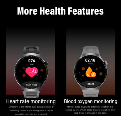 LAXASFIT 1.52" HD Smart Watch Game Dial Dynamic Dial Bluetooth Call Voice Assistant Fitness Tracker Wireless Charging
