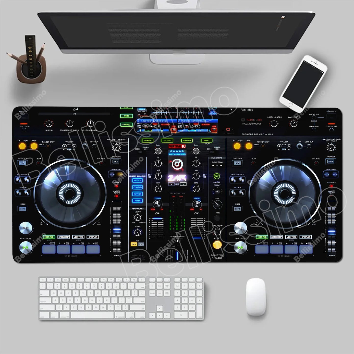 Mouse Pad Music Radio Dj Panel Gamer printon demand Custom Computer MousePad Natural Rubber Office Soft PC Accessory Desktop Pad