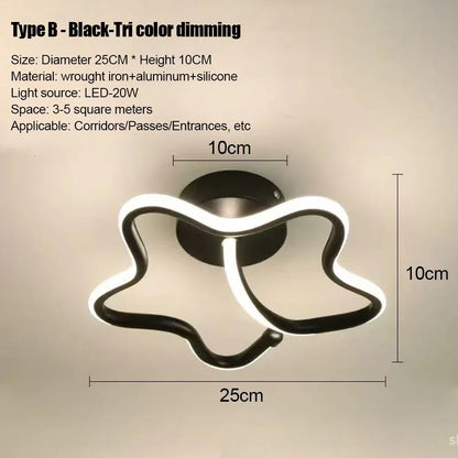 LED Strip Aisle Ceiling Lights Modern Minimalist Living Room Lamps For Balcony Entrance Home Decor Fixtures various styles