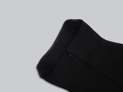 2025 New Spring Black Color Women Sexy Strapless Colorful Crystal Bodycon Mini Bandage Dress Nightclub Party Celebrate Outfit