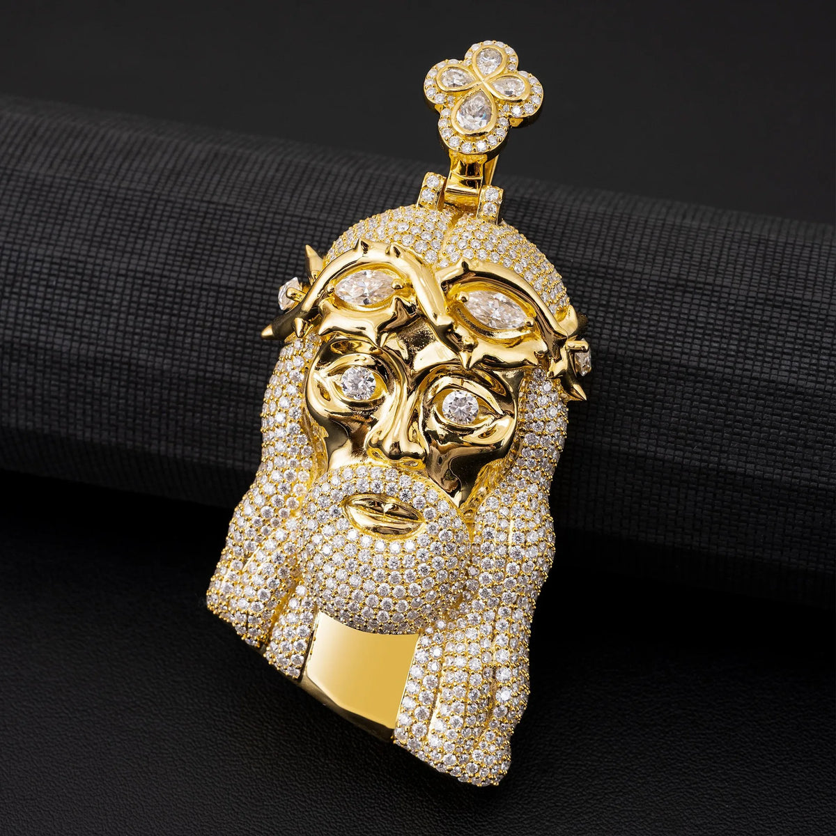 Jesus New Unisex Full Moissanite Diamond Pendants For Men Original 925 Sterling Silver Men's Diamond Jewelry Hip Hop For Party