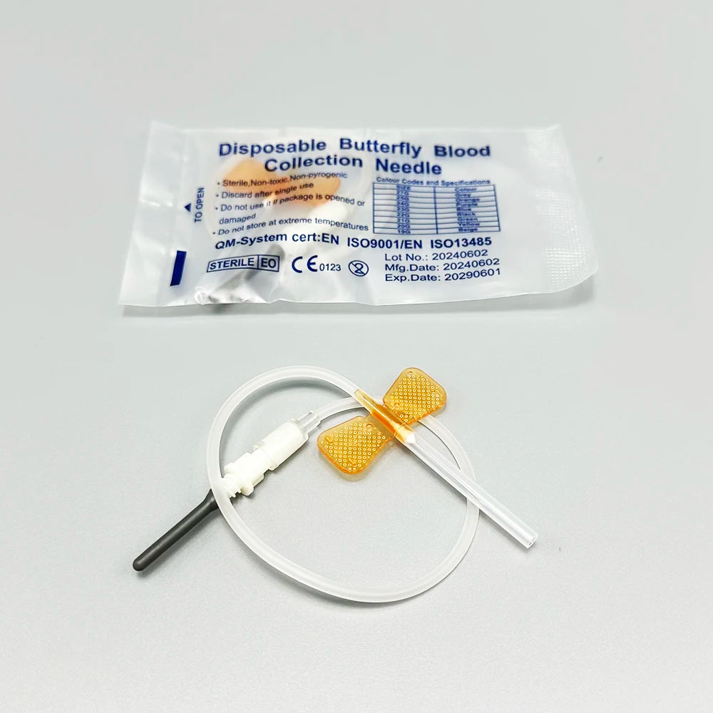 50PCS/lot Disposable Butterfly Blood Collection Needle Double Wing Type Blood Collection Needle Pet Care Room Cat Dogs Animal