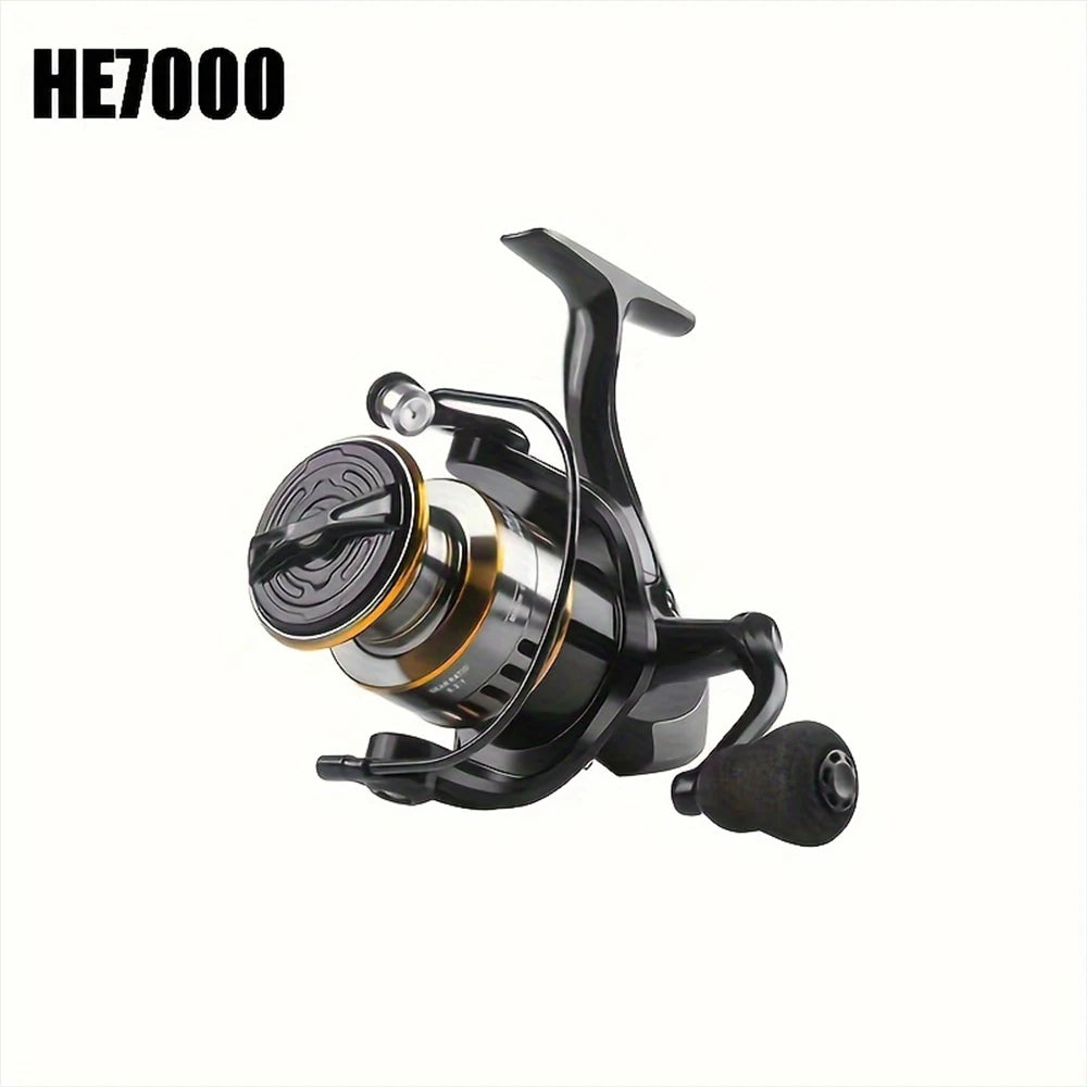 Spinning Reels with Metal Spool and Metal Rocker Arm, 5.2:1 Gear Ratio, Suitable for Both Freshwater and Saltwater Fishing