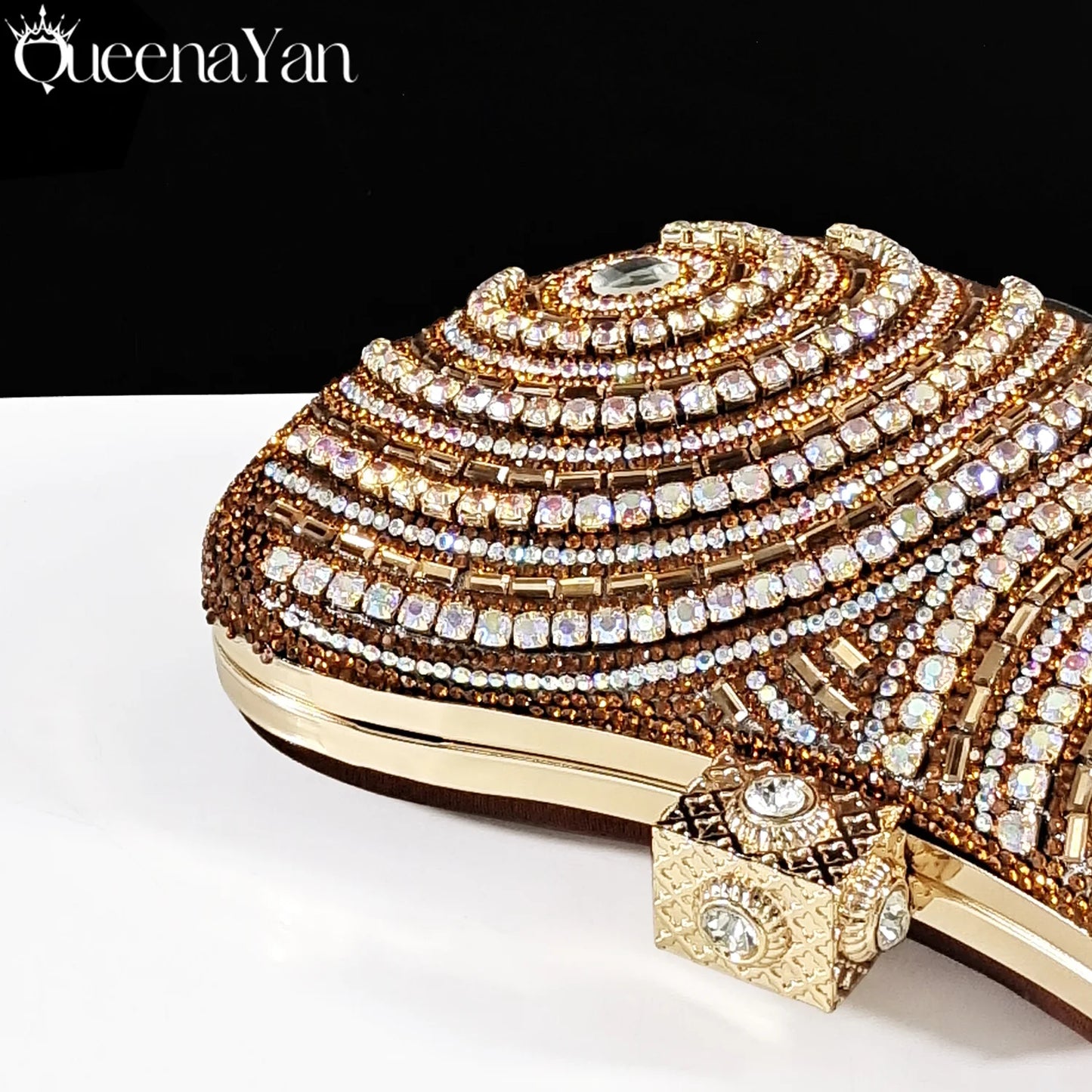 Queena Yan 2026 Elegant Nigerian Women's Royal Blue Only Shoes or with Rhinestone Handbag Set - Italian Design for Weddings