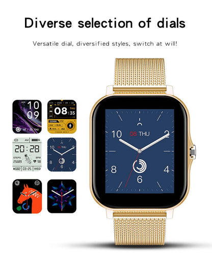 2026 New Smart Watch 1.44''HD Screen Bluetooth Call Sleep Blood Oxygen Pressure Health Monitoring Watches For Women Men