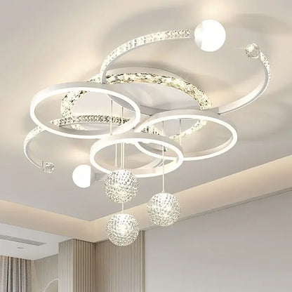 Nordic style eye protection living room light, simple, modern, atmospheric, high-end crystal ceiling light, Guangdong