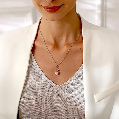 Simulated Pearl Necklace For Women Luxury Pearls Necklaces Korean Jewelry Gifts