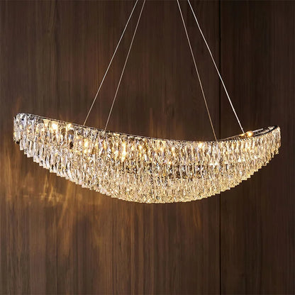 Luxury Crystal Modern Ceiling Chandeliers Dining Table Light Lustre Led Ceiling Lights Home Decor Suspension Chandelier Żyrandol