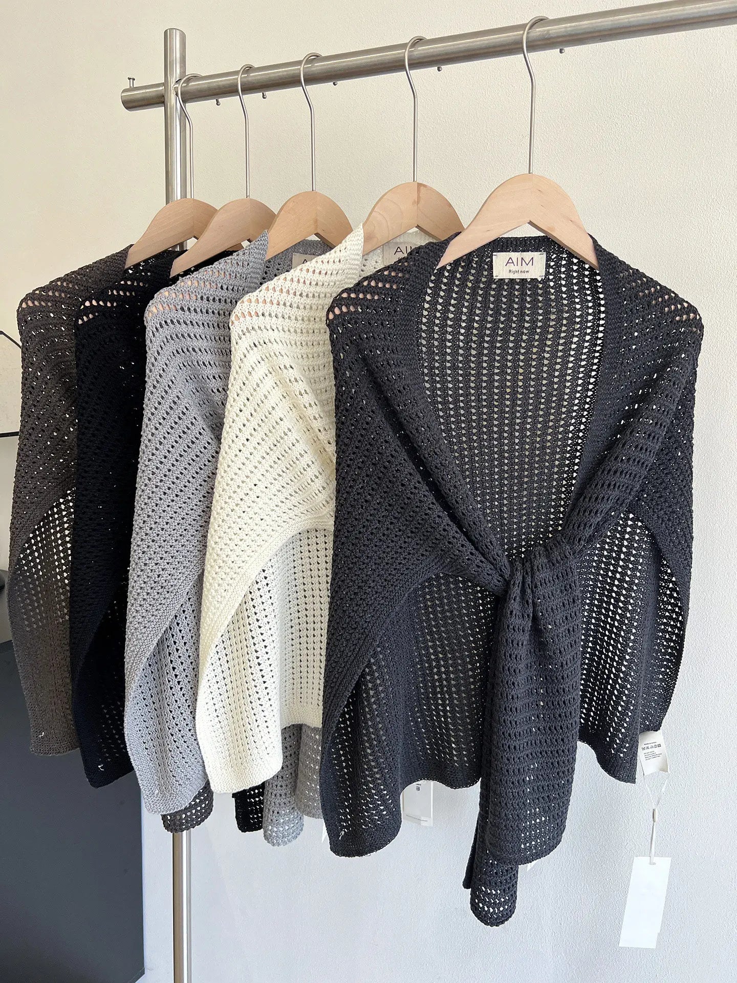 Knitted Hollow T-shaped Shawl for Women 2026 Summer New Thin with Wool Knot Decoration Sun-protective Vest on The Shoulders
