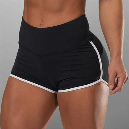 High Waist Sexy Women's Sports Shorts Athletic Gym Workout Fitness Yoga Leggings Briefs Solid Breathable Short Pants Female