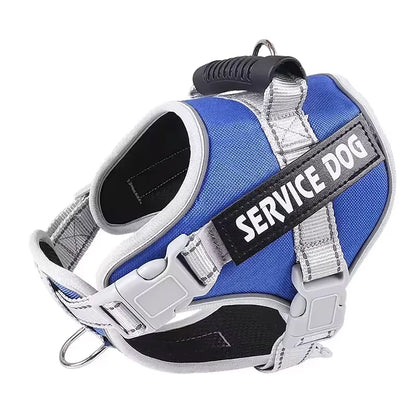 Adjustable Walking Dog Harness, Handle & Leash, No Pull Reflective Pet Vest, Soft Breathable Mesh, Suitable for Small & Big Dogs