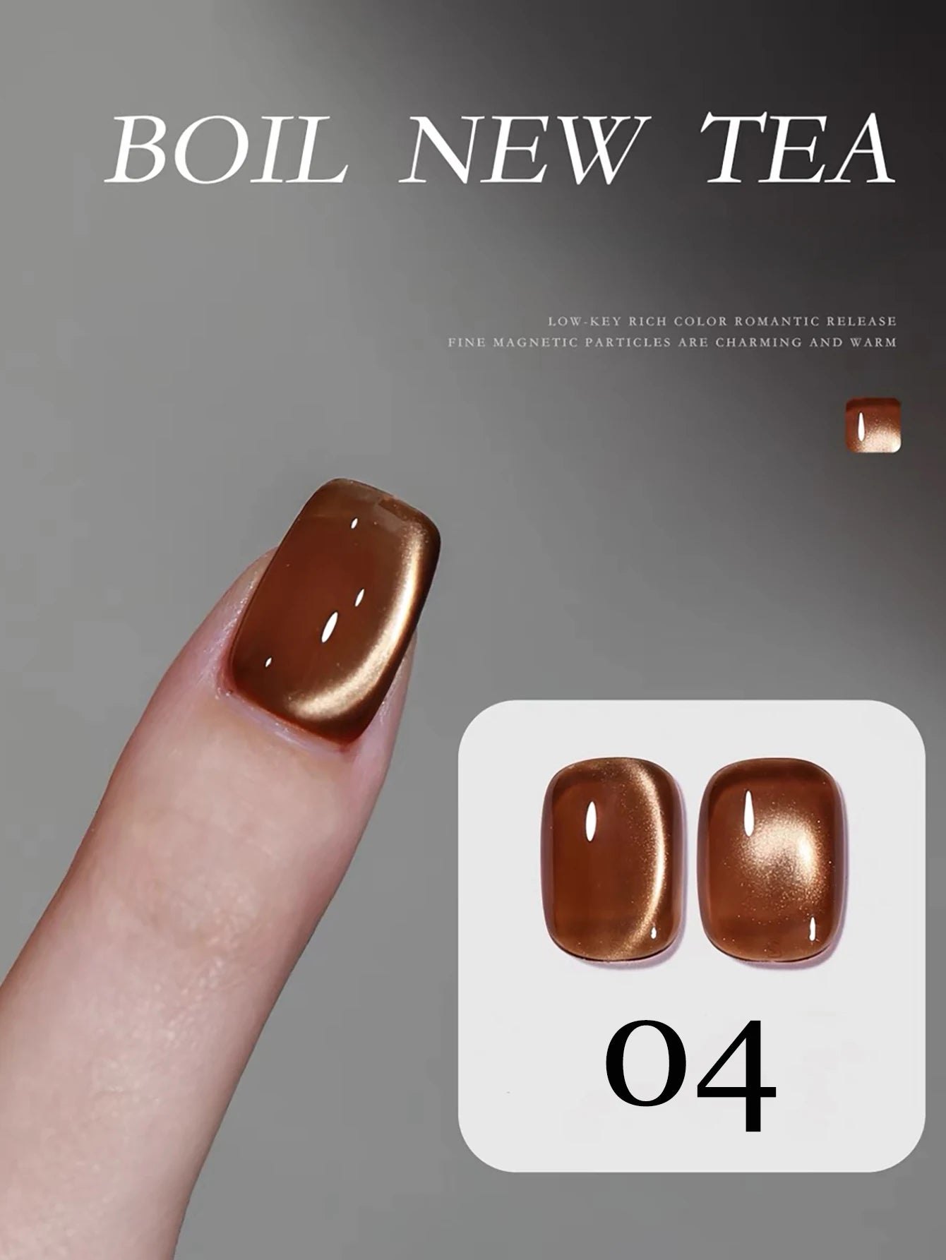 1-24pcs WS Romantic Purple Cat Eye Gel Nail Polish New Style Super Flash Versatile Whitening Purple Glass Bead Cat Nail Salon