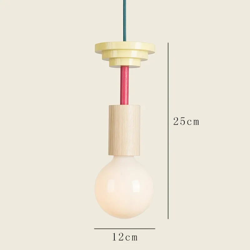 Fast Shipping Nordic Wood LED Pendant Lights Kitchen Home Decor Hanging Lamp Restaurant Ceiling Chandelier Lustre Light Fixture