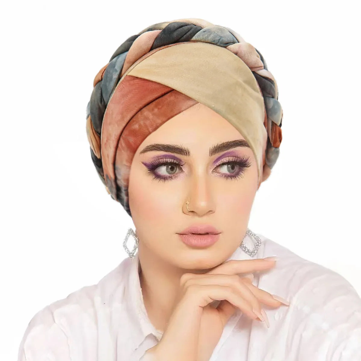 2026 New Head Scarf for Muslim Women Print Braid Turban Bonnet Hijab Caps Inner Hijabs Femme Musulman Arab Wrap Turbantes